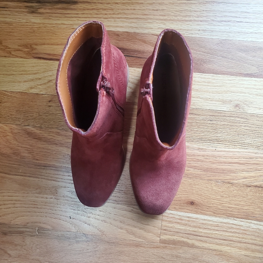 Lucky brand Laidem Bootie cognac suede - Picture 8 of 8